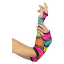 Fishnet Gloves Long Adult Neon_2 