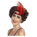 Flapper Headband Adult Red_2 