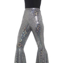 Flared Trousers Ladies Adult Silver_1 sm-21466ml