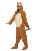 Fox Costume Adult All In One Orange