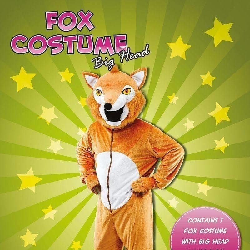Fox Costume Big Head Adult Unisex_2 