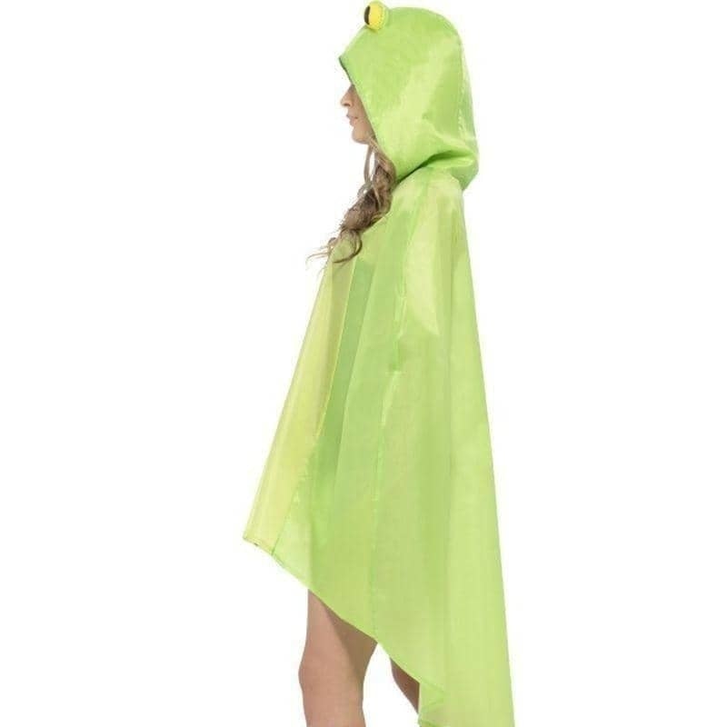 Frog Party Poncho Adult Green_4 