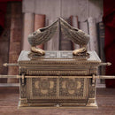 Bronzed Ark of the Covenant with Winged Cherrubs 28cm 7
