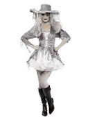 Ghost Ship Pirate Treasure Costume Adult White Grey Dress Hat 4