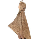 Giraffe Party Poncho Adult Orange Black_4 
