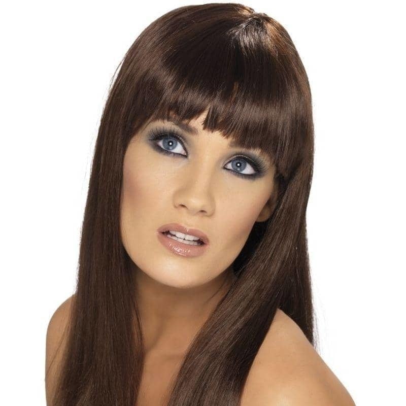 Glamourama Wig Adult Brown_1 sm-42155