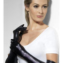 Gloves Wet Look Adult Black_1 sm-44039