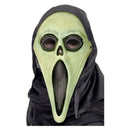 Glow In The Dark Screamer Mask Adult White_2 