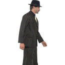 Gold Pinstripe Gangster Costume Adult Black White_3 sm-22414XL