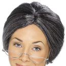 Granny Bun Wig Adult Grey_1 sm-42167