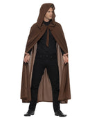 Gravekeeper Hooded Cloak Adult Brown for Halloween 4