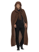 Gravekeeper Hooded Cloak Adult Brown for Halloween 1
