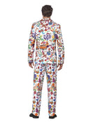 Groovy Suit Adult Stand Out Multi Coloured Jacket Trousers Tie