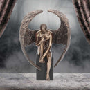 Bronzed Religious Contemplative Angels Reflection Bronze Figurine 26cm 7