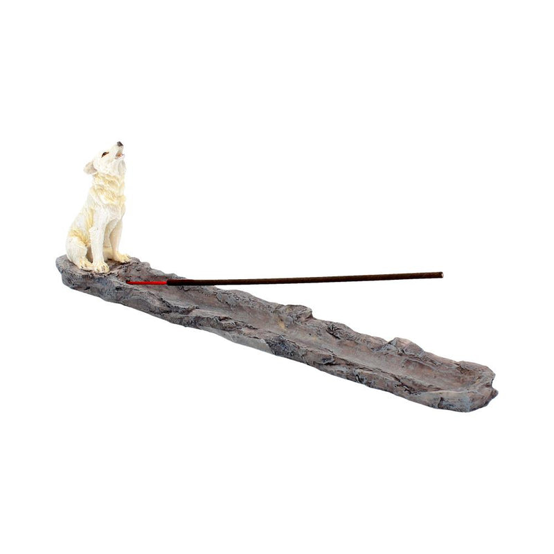Wolf Call IHowling White Wolf Incense Holder 278cm