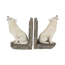 Wardens of the North White Wolf Bookends 20.3cm 4