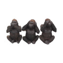 Three Wise Gorillas Figurine Gorilla Ornaments 13cm