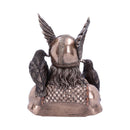 Bronze Odins Messengers Norse God Bust 23cm 3