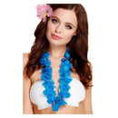 Hawaiian Lei Adult Neon Blue_2 