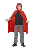Hooded Cape Kids Red Superhero Costume Accessory 2