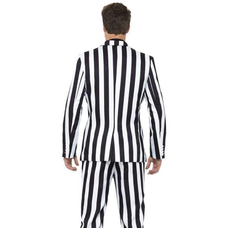Humbug Striped Stand Out Suit Adult Black White 3 sm-43536XL MAD Fancy Dress