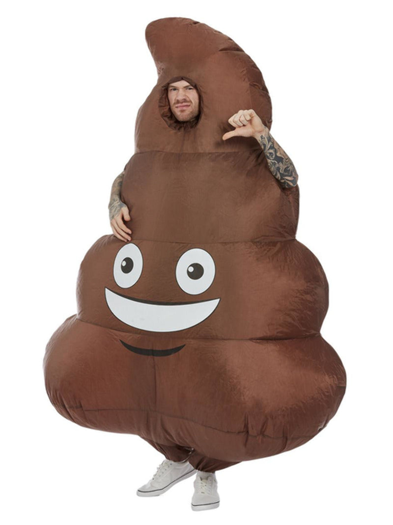 Inflatable Poop Costume Adult Brown