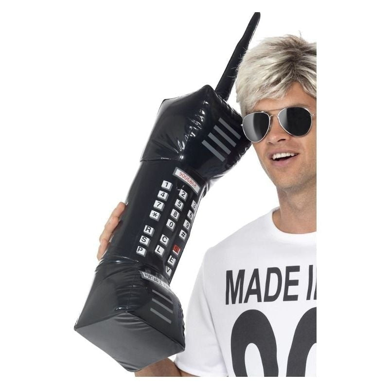 Inflatable Retro Mobile Phone Adult Black_2 