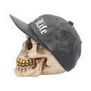 Thug Life Skull with Gold Teeth and Baseball Cap Figurine 15.8cm 3