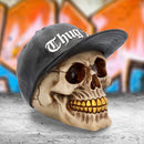 Thug Life Skull with Gold Teeth and Baseball Cap Figurine 15.8cm 7