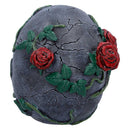 Twilight Bloom Gothic Skull Figurine 15.6cm 3