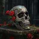 Twilight Bloom Gothic Skull Figurine 15.6cm 7