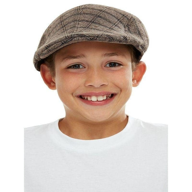 Kids Flat Cap Child Brown_1 sm-50749