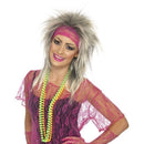 Lace Net Vest Gloves & Headband Adult Pink_1 sm-27235