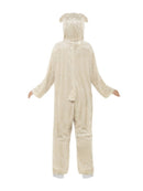 Lamb Costume Adult Beige Jumpsuit with Hood 4