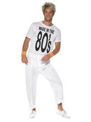 Made In 80s Costume Adult White Top Trousers 1
