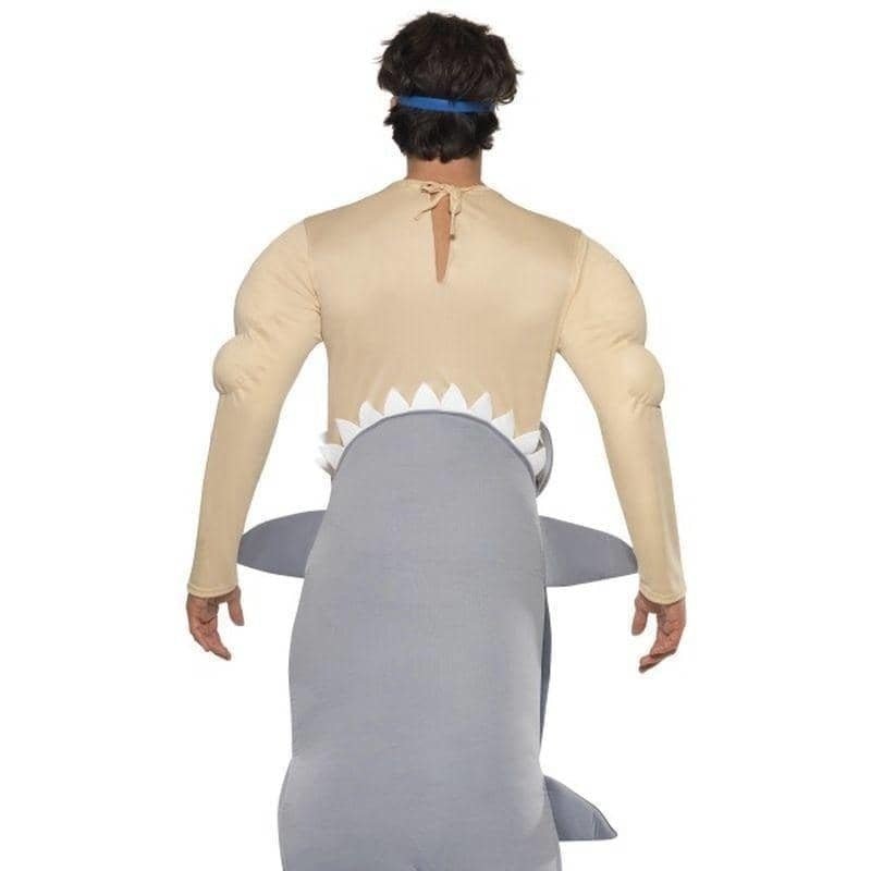 Man Eating Shark Costume Adult Grey Nude_2 