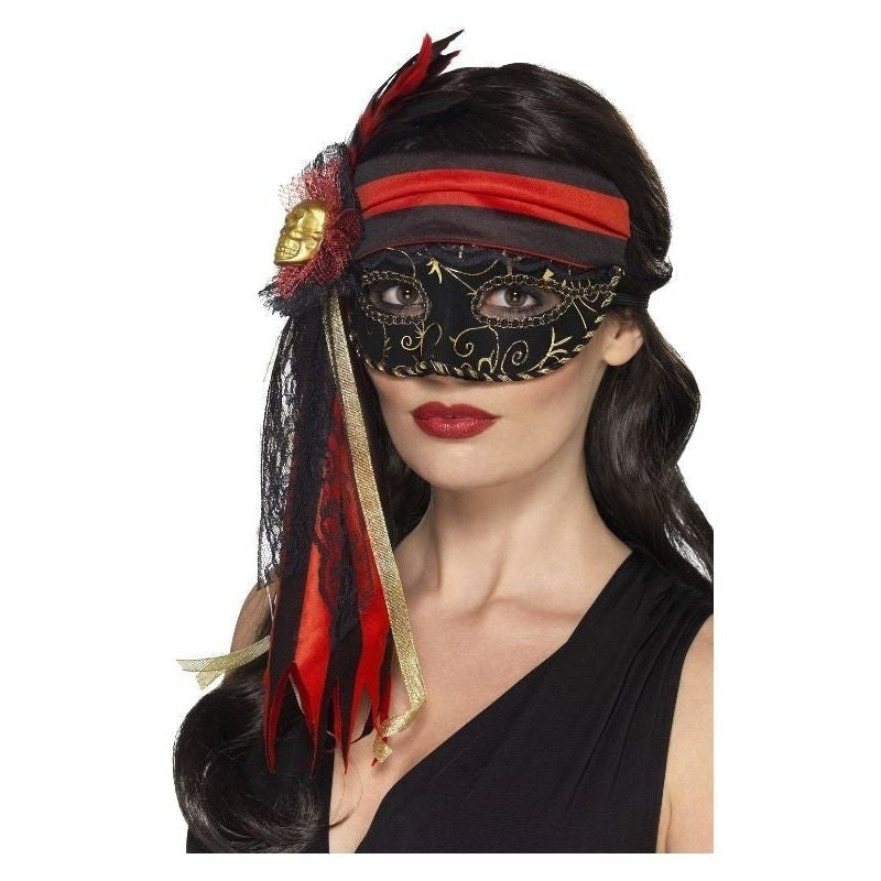 Masquerade Pirate Eyemask Adult Black_2 