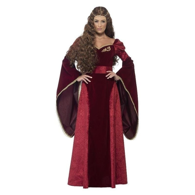Medieval Queen Deluxe Costume Adult Red_5 