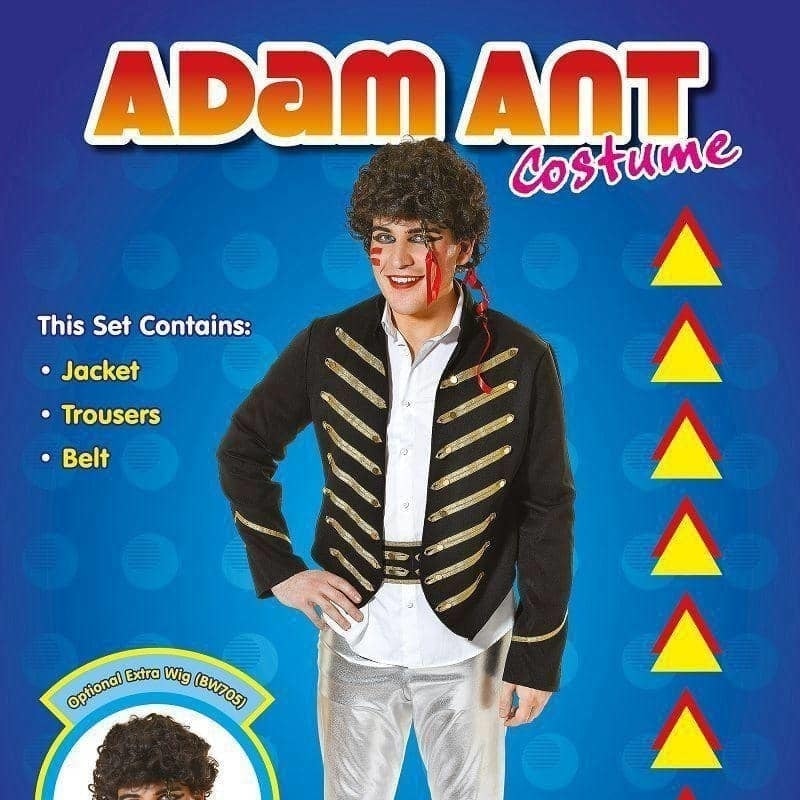 Mens Adam Ant Adult Costume Male Halloween_2 