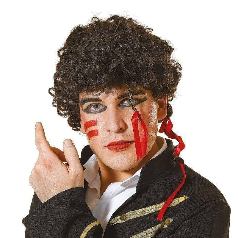 Mens Adam Ant Wig Wigs Male Halloween Costume_1 BW705