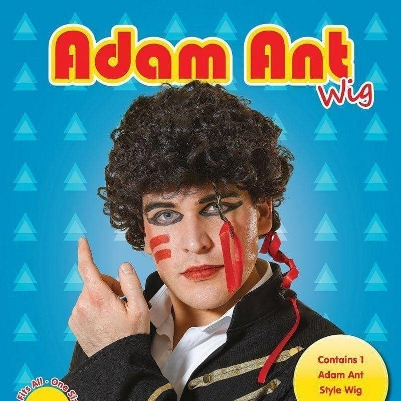 Mens Adam Ant Wig Wigs Male Halloween Costume_2 