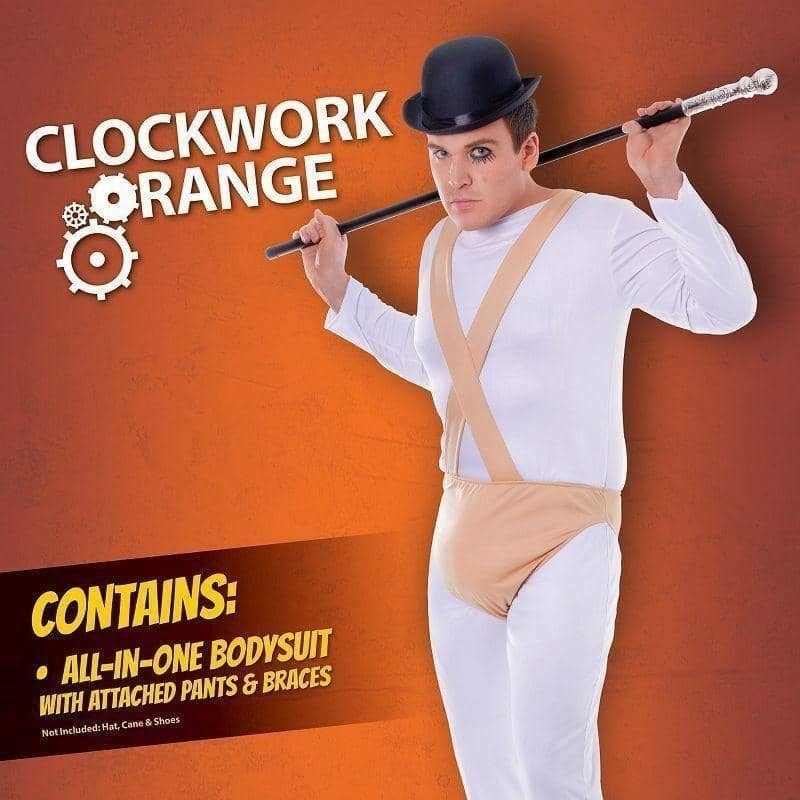 Mens Clockwork Orange Male Adult Costume Chest Size 44" Halloween_2 