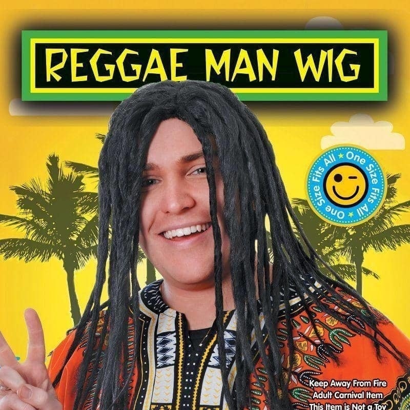 Mens Raeggae Man Wigs Male Halloween Costume_2 