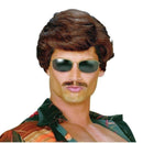 Mens Used Car Salesman Wig Dark Brown Wigs Male Halloween Costume_1 BW698