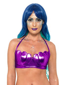 Mermaid Shell Bikini Bra Top Adult Purple