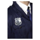 Metal Police Badge Adult Silver_2 