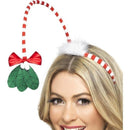 Mistletoe Kisses Headband Adult Red Whte_1 sm-41072