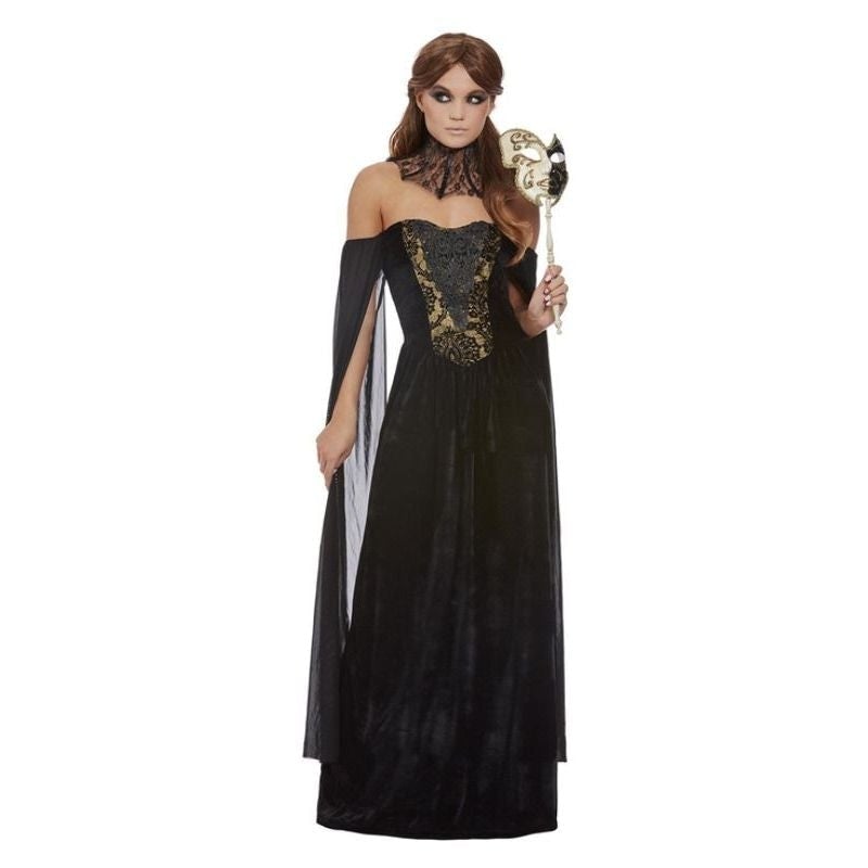 Gothic Venetian Harlequin Costume Set - Black Top, Trousers & Collar For Halloween & Carnival Fancy Dress (Adult) Phantom Of The Opera Costume Gothic Venetian Harlequin Costume Set - Black Top, Trousers & Collar For Halloween & Carnival Fancy Dress (Adult) Phantom Of The Opera Costume