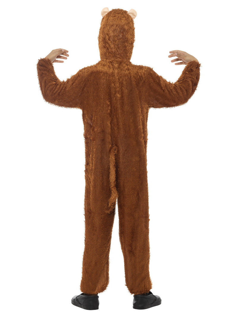 Monkey Costume Kids Brown Jumpsuit with Hood