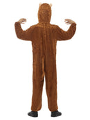 Monkey Costume Kids Brown Jumpsuit with Hood
